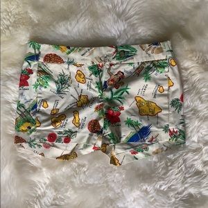 J. Crew Hawaii Print Chino Shorts